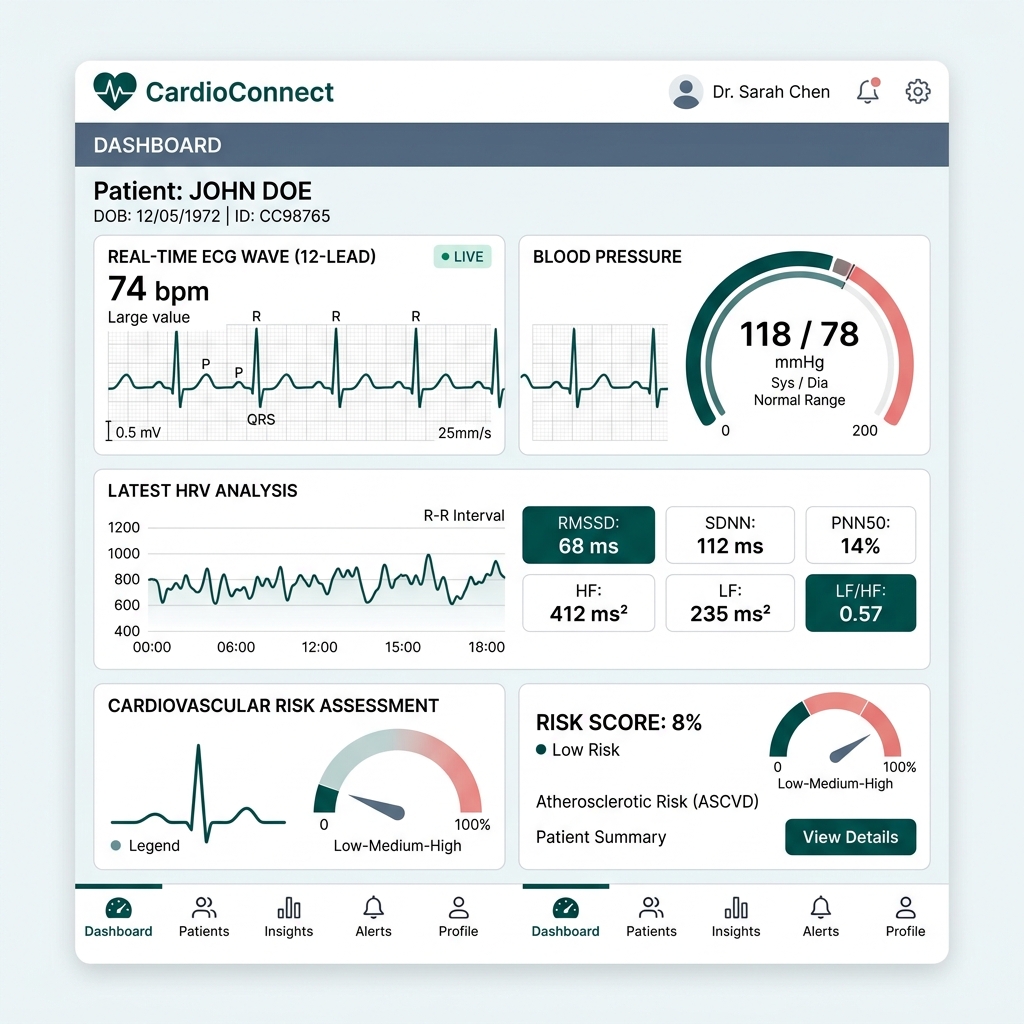 CardioConnect App Interface