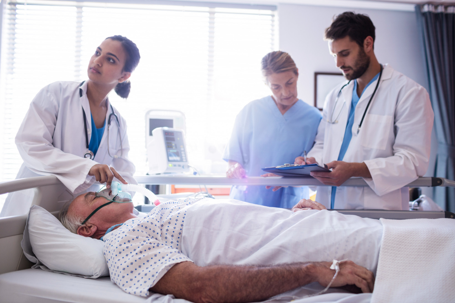 Two Indian doctors discussing a case
